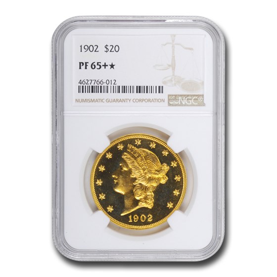 1902 $20 Liberty Gold Double Eagle PF-65+* NGC 1902 $20 Liberty Gold Double Eagle PF-65+* NGC